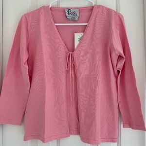 NWT Lilly Pulitzer Gigi Cardigan Sweater - Pink Sands - Size S - NEW with Tags